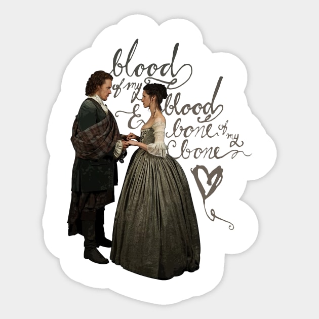 Outlander Blood of My Blood Illustration Sticker by devanpm